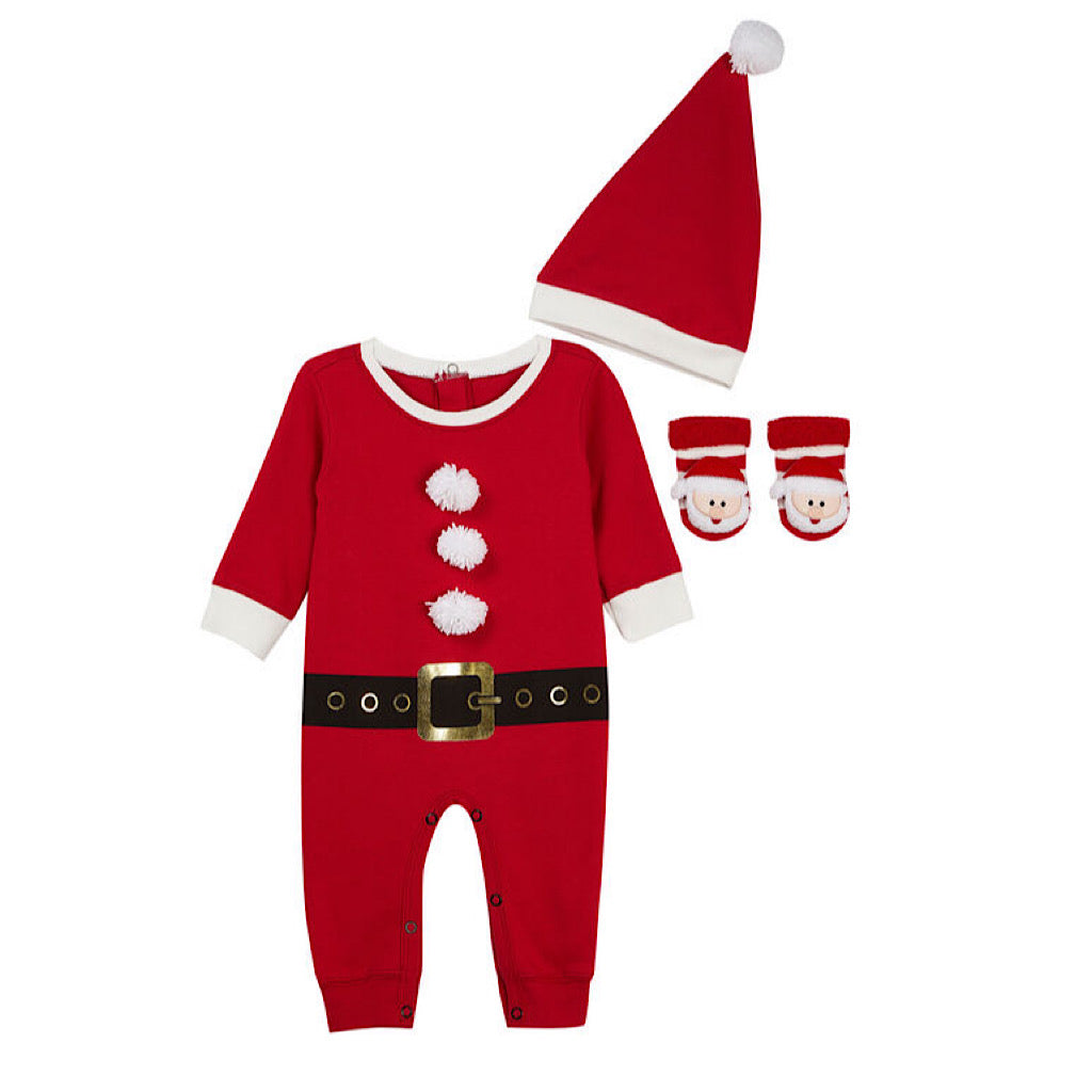 Set navideño Baby Creysi de santa Claus para bebito - JORHELITOS - JORHELITOS