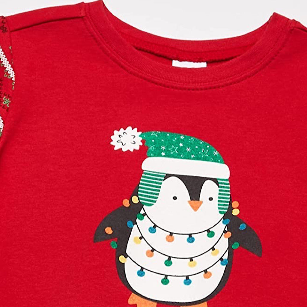 Sudadera Baby Creysi estampado navideño de pingüino unisex - JORHELITOS - JORHELITOS