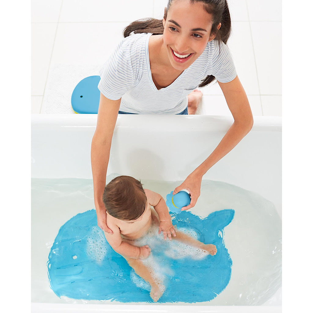 ENKOSI Tapete de baño antideslizante para bebé, tapete de baño con delfín  para bañera para niños, tapete antideslizante para bañera para niños