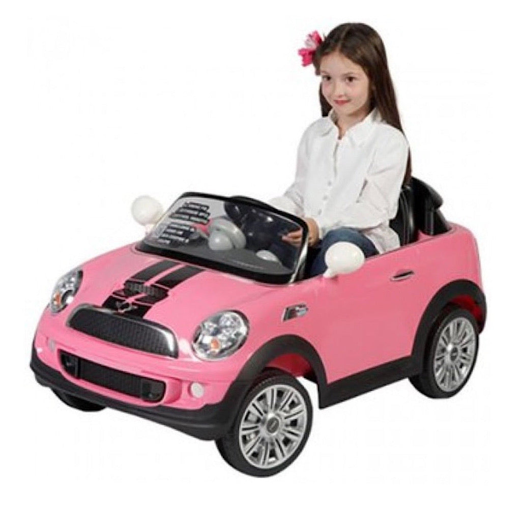 Auto eléctrico Prinsel mini cooper rosa - JORHELITOS - JORHELITOS