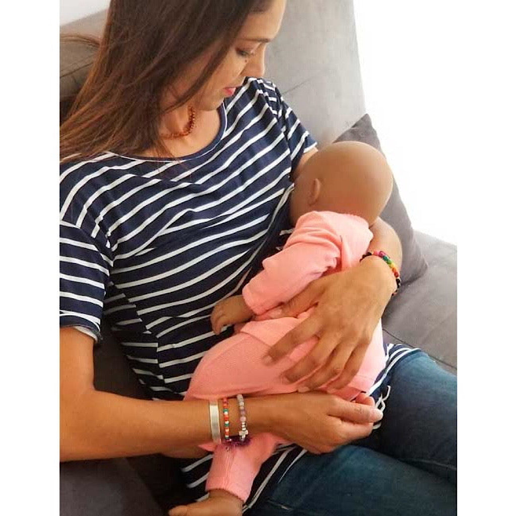 Blusa para lactancia y embarazo Andrea - JORHELITOS - JORHELITOS