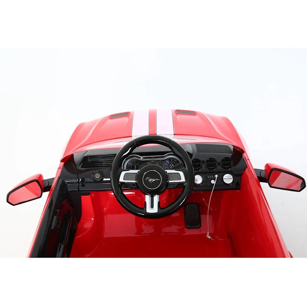 Auto eléctrico Prinsel mustang color rojo - JORHELITOS - JORHELITOS