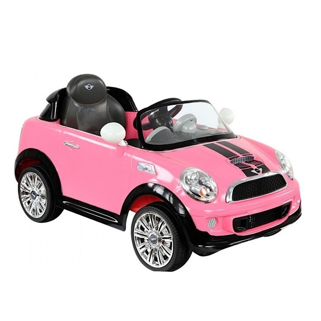 Auto eléctrico Prinsel mini cooper rosa - JORHELITOS - JORHELITOS