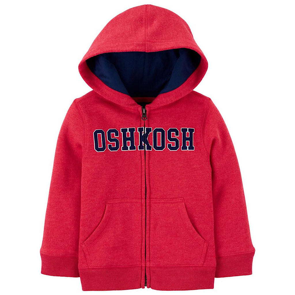 Sudadera Oshkosh con capucha roja niño preescolar – JORHELITOS